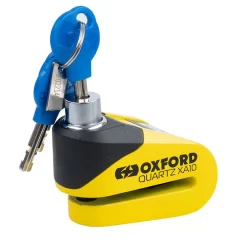 Oxford Quartz XA10 Alarm Disc Lock With 10mm Pin -Motorcycle Equipment Store oxford lk216 keys