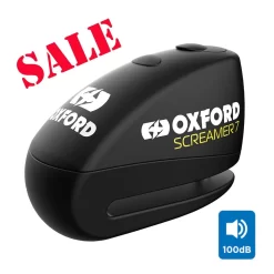 Oxford Screamer 7 Alarm Disc Lock Wit 7mm Pin - Black