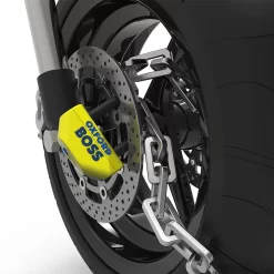 Oxford Big Boss Disc Lock With 12mm Square Link Chain -Motorcycle Equipment Store oxford of808 lock use