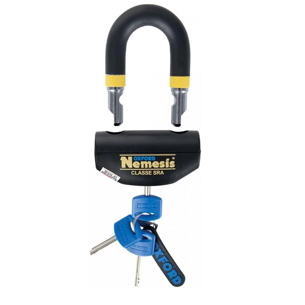 Oxford Nemesis Ultra Strong Padlock / Disc Lock - Black 2 Oxford Nemesis Ultra Strong Padlock / Disc Lock - Black - Image 2