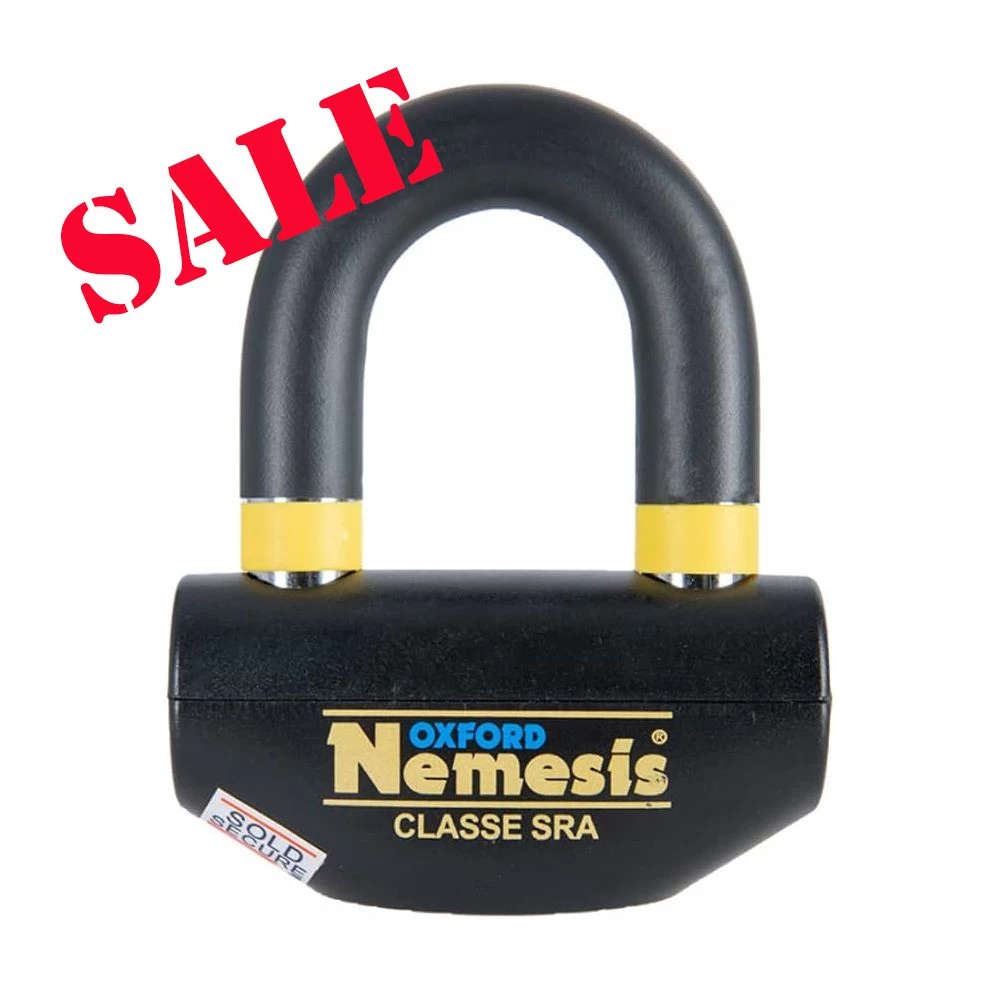 Oxford Nemesis Ultra Strong Padlock / Disc Lock - Black 1 Oxford Nemesis Ultra Strong Padlock / Disc Lock - Black