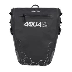 Oxford Aqua V 20 Single Quick Release Pannier Bag Black