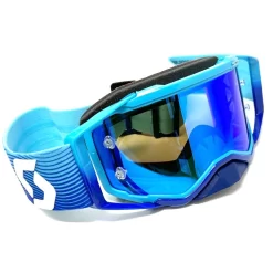 SCOTT Goggle Prospect Blue/White - LensElectric Blue Chrome Works -Motorcycle Equipment Store prospect blue white goggle