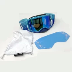 SCOTT Goggle Prospect Blue/White - LensElectric Blue Chrome Works -Motorcycle Equipment Store prospect blue white pack