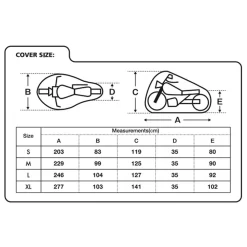 Oxford Protex Stretch Indoor Premium Stretch-Fit Cover Blue -Motorcycle Equipment Store protex indoor sizes 1 1 1 1