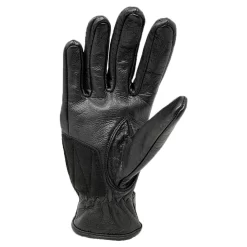 Racer Field Leather Summer Gloves - Black -Motorcycle Equipment Store racer field glove palm