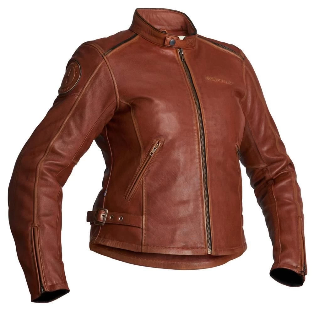 Halvarssons Nyvall Ladies Classic Brown Leather Jacket AA Rated (UK 12) 6 Halvarssons Nyvall Ladies Classic Brown Leather Jacket AA Rated (UK 12) - Image 6