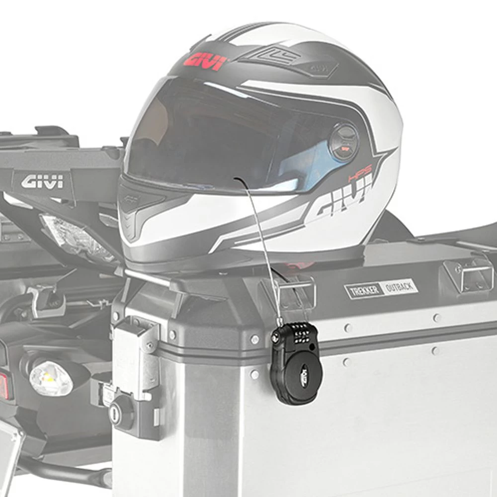 Givi S220 Padlock With Retractable Wire 4 Givi S220 Padlock With Retractable Wire - Image 4