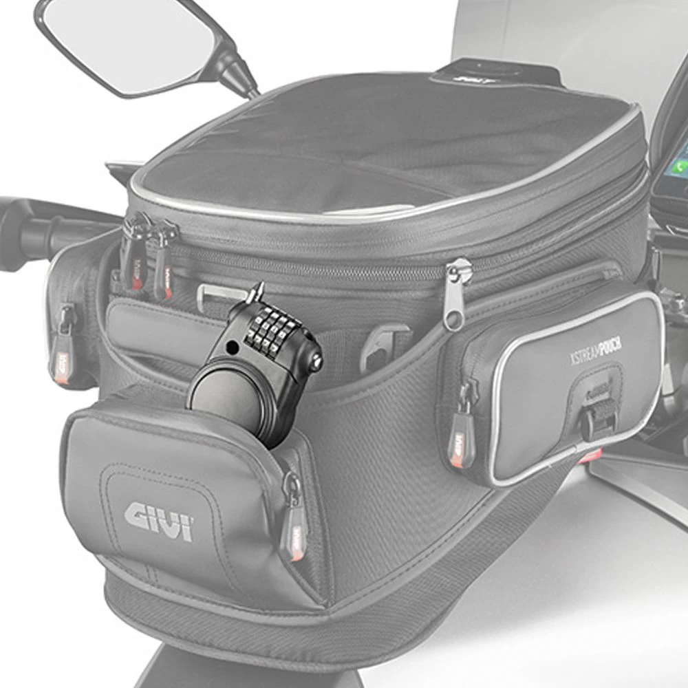 Givi S220 Padlock With Retractable Wire 2 Givi S220 Padlock With Retractable Wire - Image 2