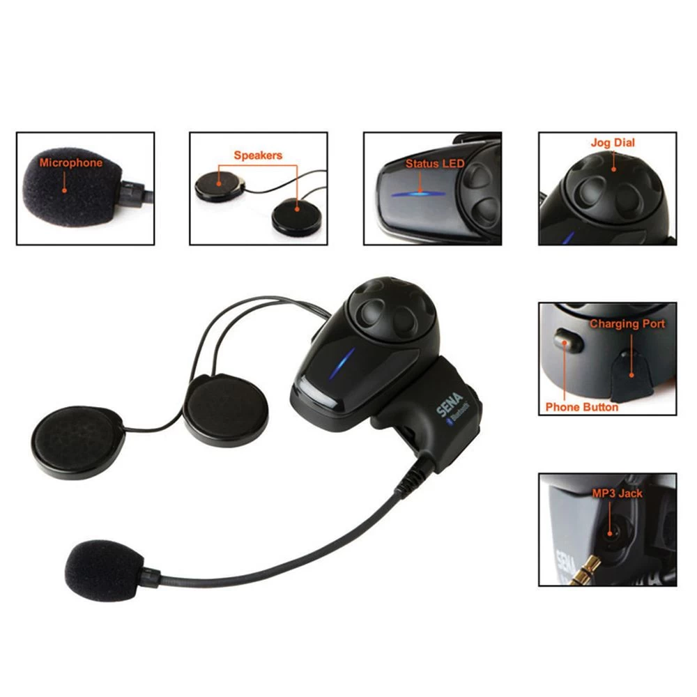 Sena Motorcycle Bluetooth SMH5 Single Pack 1 Sena Motorcycle Bluetooth SMH5 Single Pack