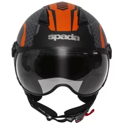 Spada Helmet Hellion Arrow Blk/Orange -Motorcycle Equipment Store spada helmet hellion arrow blk orange front