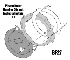 GiviKappa BF27 Tanklock Flange Fitting Kit