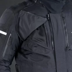 Oxford Stormland Trilaminate Motorcycle Jacket - Tech Black -Motorcycle Equipment Store stormland jacket black vent