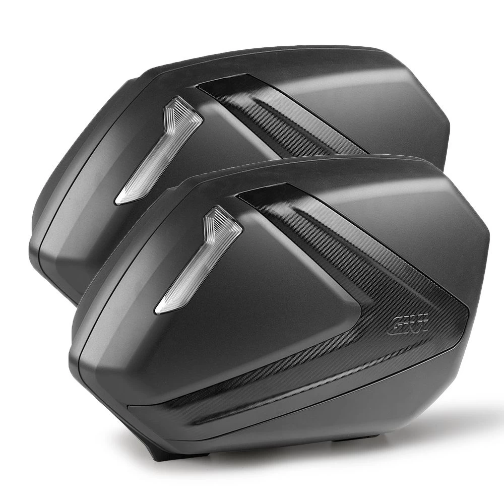 Givi V37NNT Pannier Set - Smoked Reflectors & Carbon Look Insert 1 Givi V37NNT Pannier Set - Smoked Reflectors & Carbon Look Insert