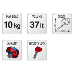 Givi V37N Pannier Set - Red Reflectors -Motorcycle Equipment Store v37nt specs 1 1 1