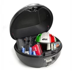 Givi V40N Top Box - Red Reflectors 6 Givi V40N Top Box - Red Reflectors -Motorcycle Equipment Store v40 open 2