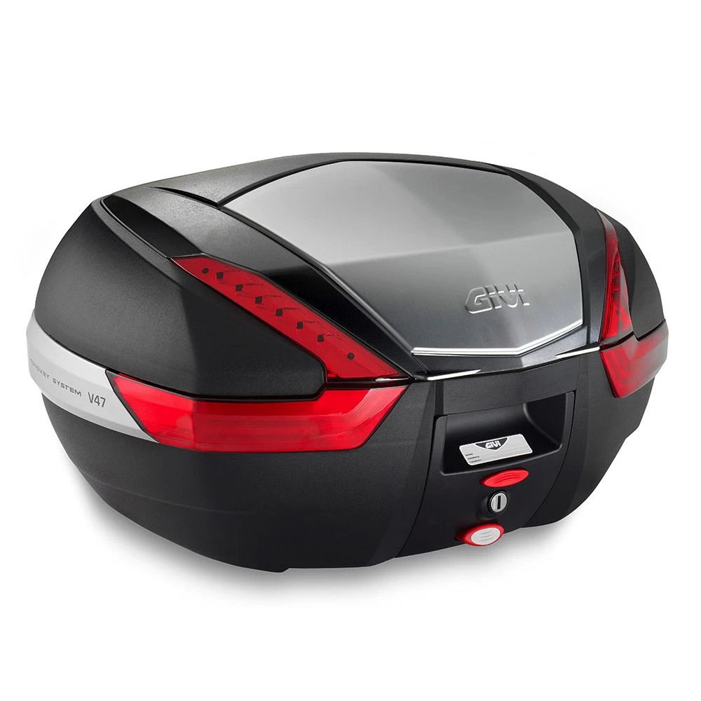 Givi V47N Top Box - Red Reflectors 1 Givi V47N Top Box - Red Reflectors