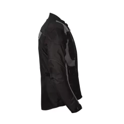 Spada Zorst Textile Jacket - Black / Grey -Motorcycle Equipment Store zorst jacket black side
