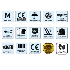 Spada Zorst Textile Jacket - Black / Grey -Motorcycle Equipment Store zorst jacket fluo specs 1